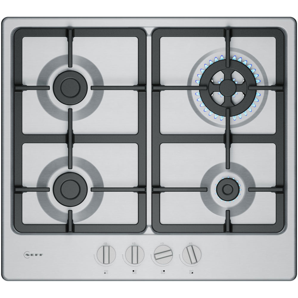 Neff T26GKH8N0 N50 60cm Stainless Steel Gas Hob