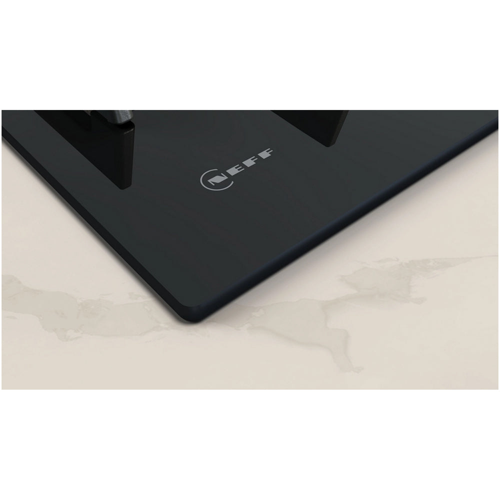 Neff T26PIP4S0 60cm Wide 4 Zone Gas Hob with Tempered Glass Black