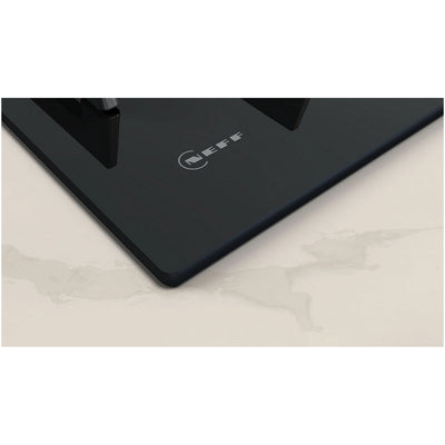 Neff T26PIP4S0 60cm Wide 4 Zone Gas Hob with Tempered Glass Black