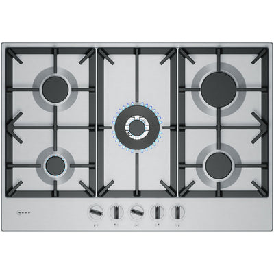 Neff T27CIQ8N0 N70 Flame Select 75cm Stinless Steel Gas Hob