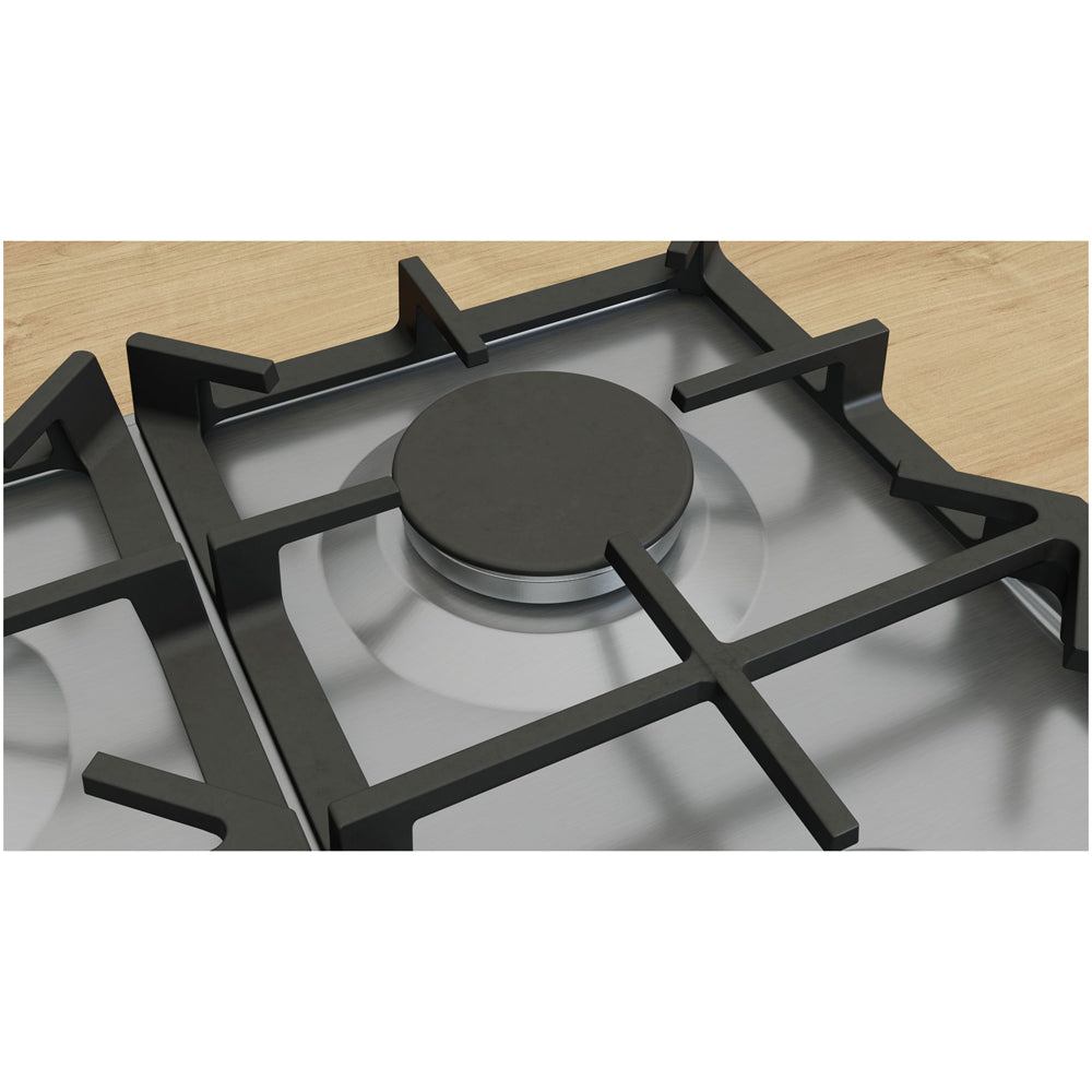 Neff T27CIS8N0 N70 Falme Slelect 75cm Stainless Steel Gas Hob
