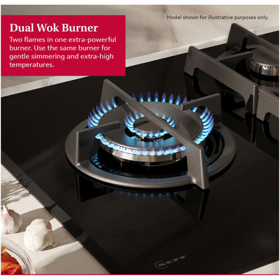 Neff T29RHS4S0 N90 Flame Select 90cm Gas on Glass Hob