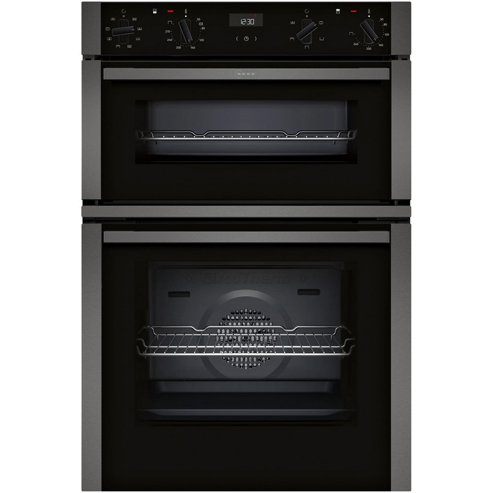 Neff U1ACE2AG3B N50 60cm Built In Electric Double Oven Graphite Grey