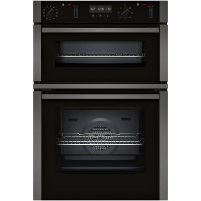 Neff U2ACH7AG7B N50 Built in Self Cleaning Electric Double Oven Graphite