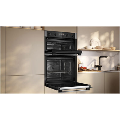 Neff U2ACH7AN7B Built in Self Cleaning Electric Double Oven Stainless Steel