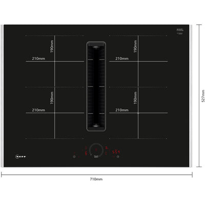 Neff V57THQ4L0 70cm Induction Hob with Integrated Ventilation System