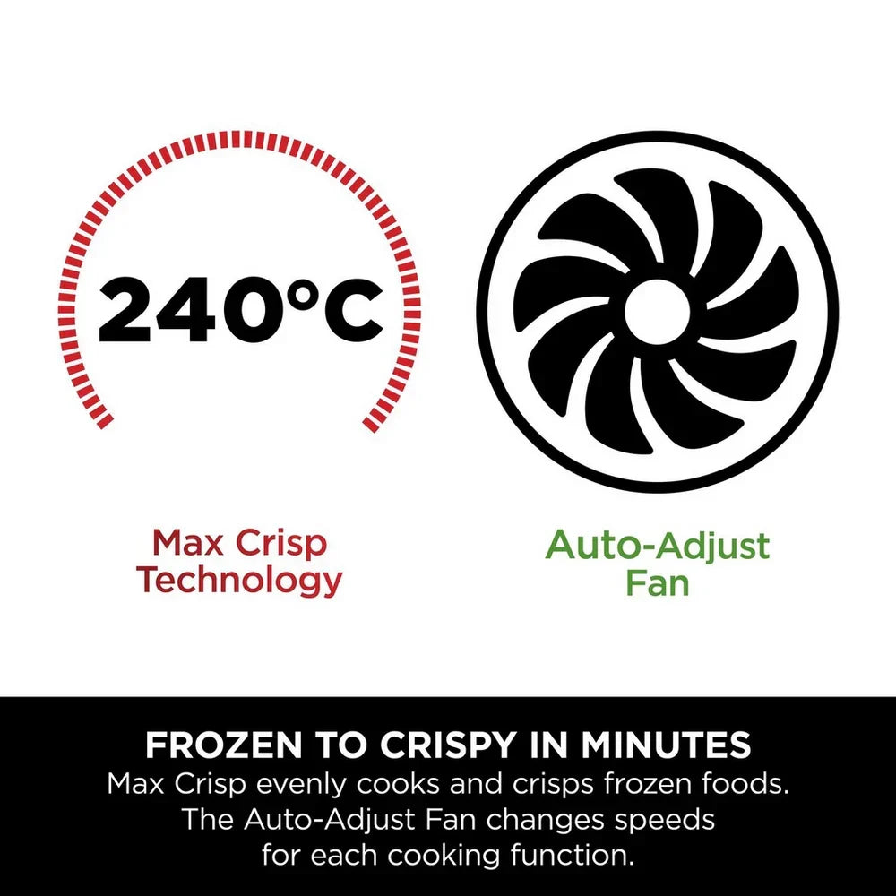 Ninja 6 in 1 Dual Zone Air Fryer 7.6L DZ300UK - Gun Metal Grey