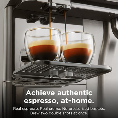 Ninja AE1001UK AutoBarista Automatic Espresso Coffee Machine - Black/Stainless Steel