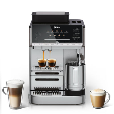 Ninja AE1001UK AutoBarista Automatic Espresso Coffee Machine - Black/Stainless Steel