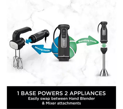 Ninja CI090UK Foodi 2-in-1 Hand Blender & Mixer Black