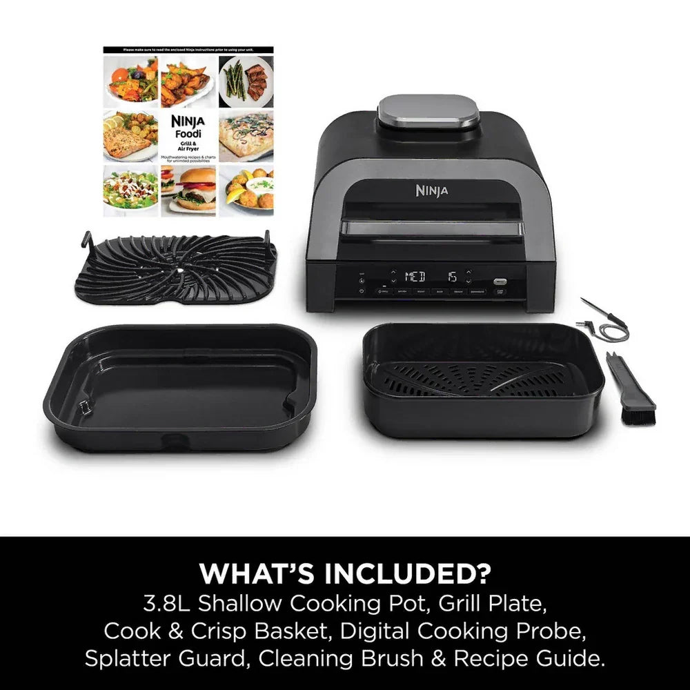 Ninja DG551UK 6-in-1 MAX Air Fryer & Grill Black & Stainless Steel