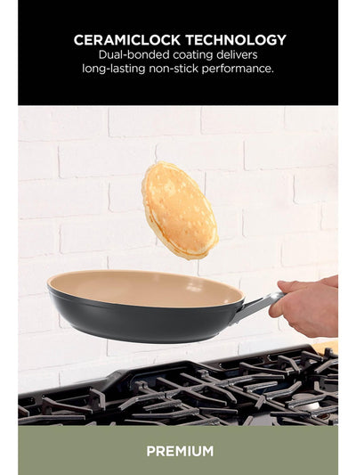 Ninja CW95000UK Ceramic Coated Cookware 5-Piece Set - Apricot & Grey