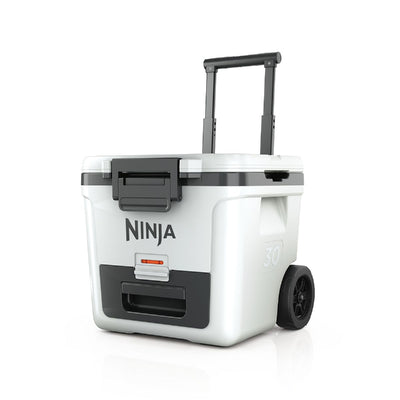 Ninja FB230UKWH FrostVault 30QT 28L Wheeled Cooler with Dry Zone Cloud White