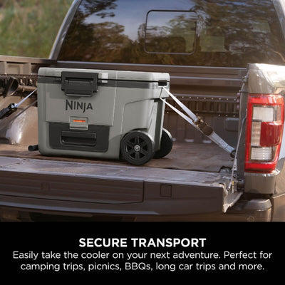 Ninja FB245UKGY FrostVault 45QT 42L Wheeled Cooler with Dry Zone Slate Grey