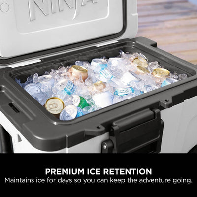 Ninja FB245UKWH FrostVault 45QT 42L Wheeled Cooler with Dry Zone Cloud White