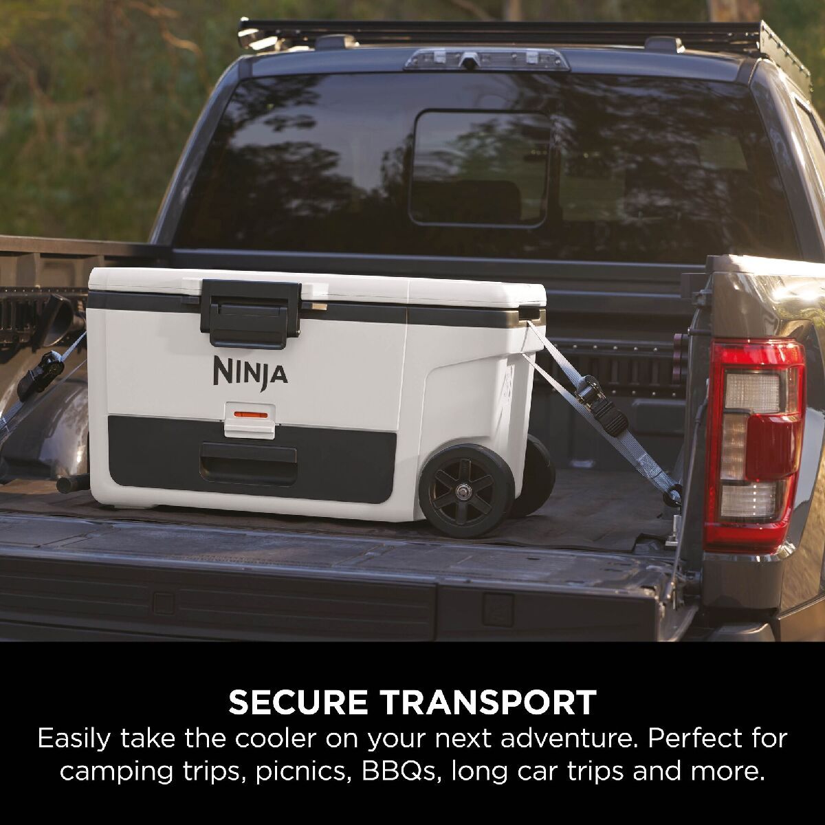 Ninja FB265EUUKWH FrostVault 65QT 61L Wheeled Cooler with Dry Zone Cloud White