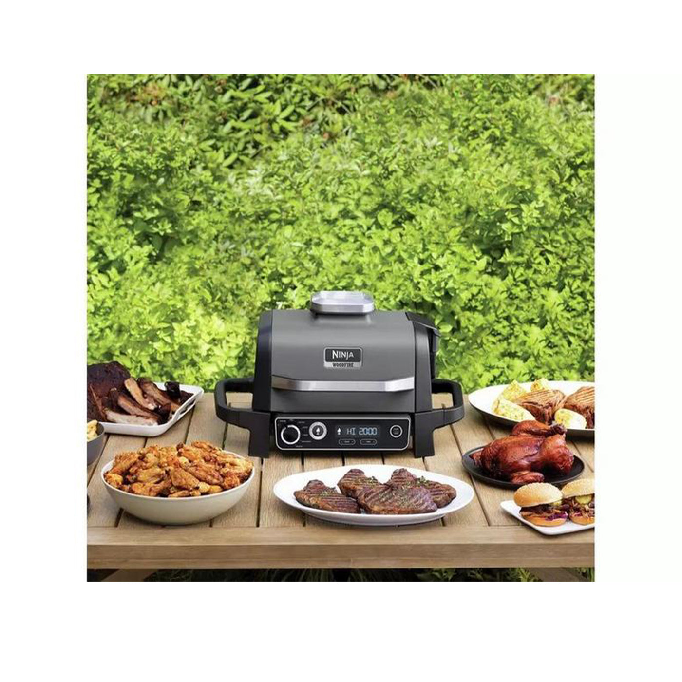 Ninja OG701UK Woodfire Electric BBQ Grill and Smoker