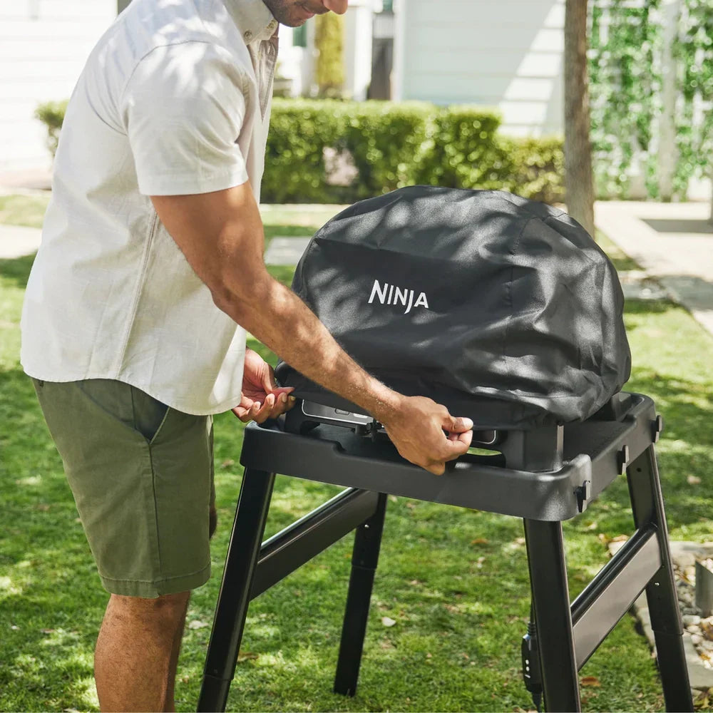 Ninja OG901UK Woodfire Pro Connect XL Electric BBQ Grill & Smoker with Cover and Woodfire Pellets OG901UKCOVKIT