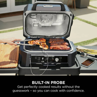 Ninja OG901UK Woodfire Pro Connect XL Electric BBQ Grill & Smoker with Cover and Woodfire Pellets OG901UKCOVKIT