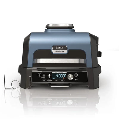 Ninja OG901UK Woodfire Pro Connect XL Electric BBQ Grill & Smoker with Cover and Woodfire Pellets OG901UKCOVKIT