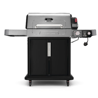 Ninja PG301UK FlexFlame Gas BBQ & Outdoor Cooking System Black Silver