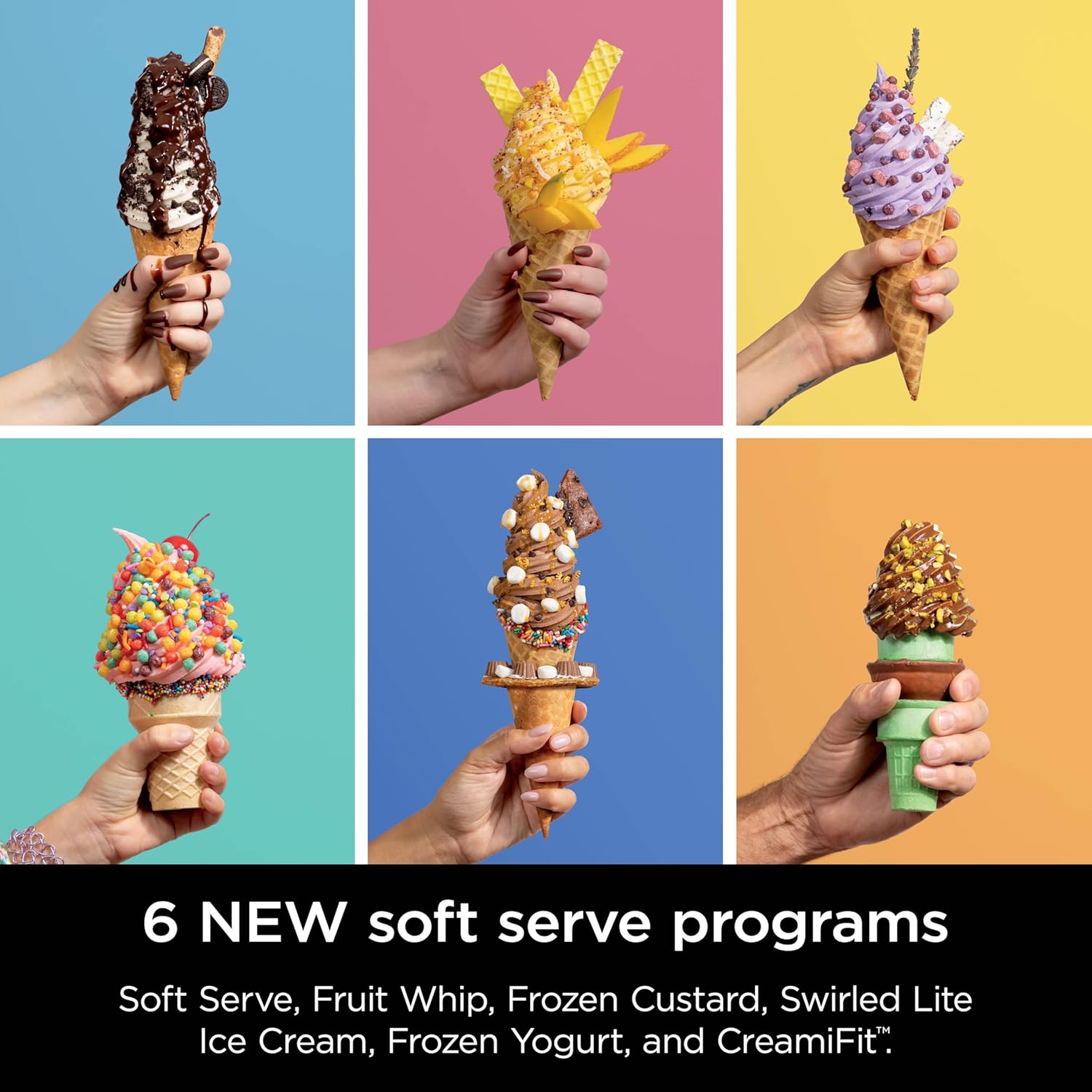 Ninja Swirl by CREAMi 13 in 1 Soft Serve and Ice Cream Maker NC701UK - Platinum Silver