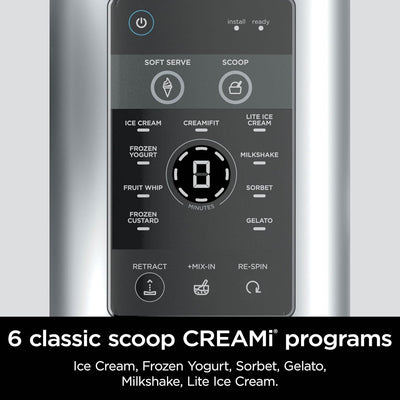 Ninja Swirl by CREAMi 13 in 1 Soft Serve and Ice Cream Maker NC701UK - Platinum Silver