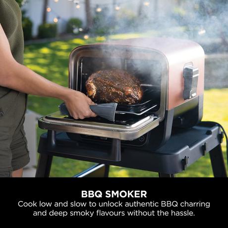 Ninja Woodfire Electric Outdoor Oven Artisan Pizza Maker and BBQ Smoker Terracota OO101UK
