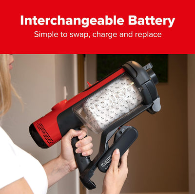 Numatic Henry Quick Cordless Stick Vacuum Cleaner up to 60 Minutes Run Time - Red 916177