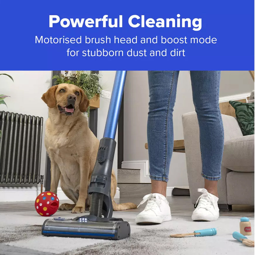 Numatic Henry Quick Pet Cordless Stick Vacuum Cleaner Blue 916634 - Clearance