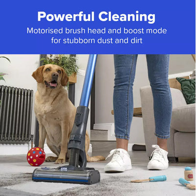 Numatic Henry Quick Pet Cordless Stick Vacuum Cleaner Blue 916634 - Clearance