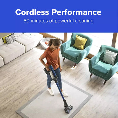 Numatic Henry Quick Pet Cordless Stick Vacuum Cleaner Blue 916634 - Clearance