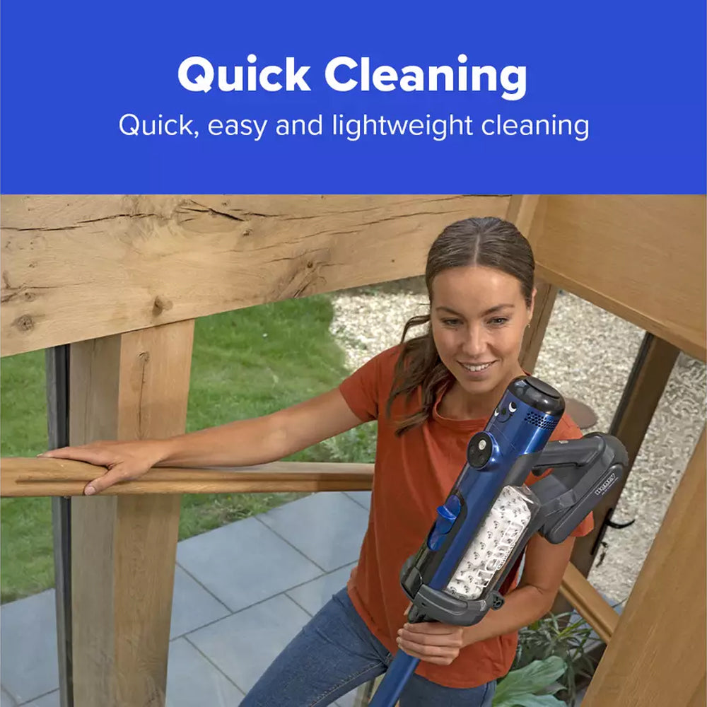 Numatic Henry Quick Pet Cordless Stick Vacuum Cleaner up to 60 Minutes Run Time - Blue 916634