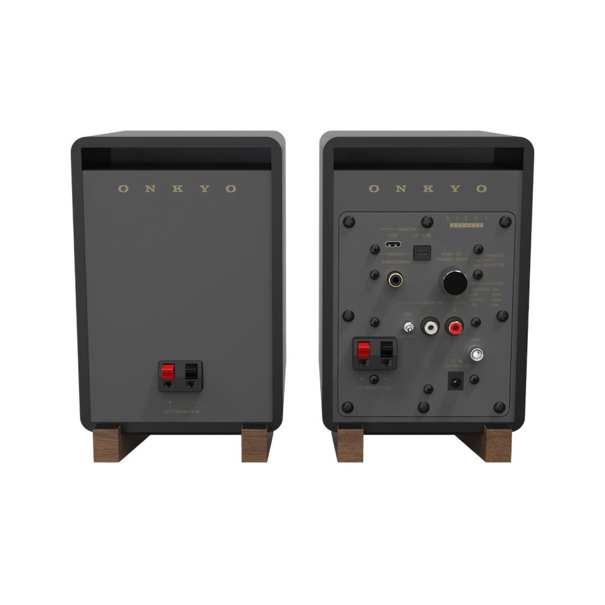 Onkyo Creator Series GX-10DB Active Bookshelf Speakers Pair - Black