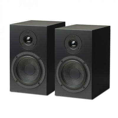 Pro-Ject Colourful Audio System 2 with Debut EVO 2 Turntable MaiA S3 Amplifier and Speaker Box 5 S2 Speakers - Satin Black