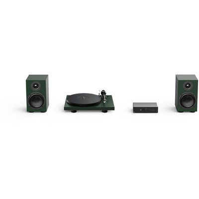 Pro-Ject Colourful Audio System 2 with Debut EVO 2 Turntable MaiA S3 Amplifier and Speaker Box 5 S2 Speakers - Satin Fir Green