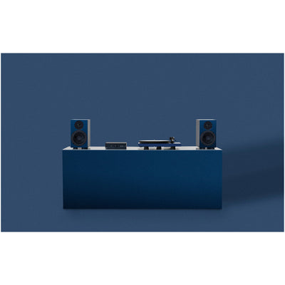 Pro-Ject Colourful Audio System 2 with Debut EVO 2 Turntable MaiA S3 Amplifier and Speaker Box 5 S2 Speakers - Satin Steel Blue