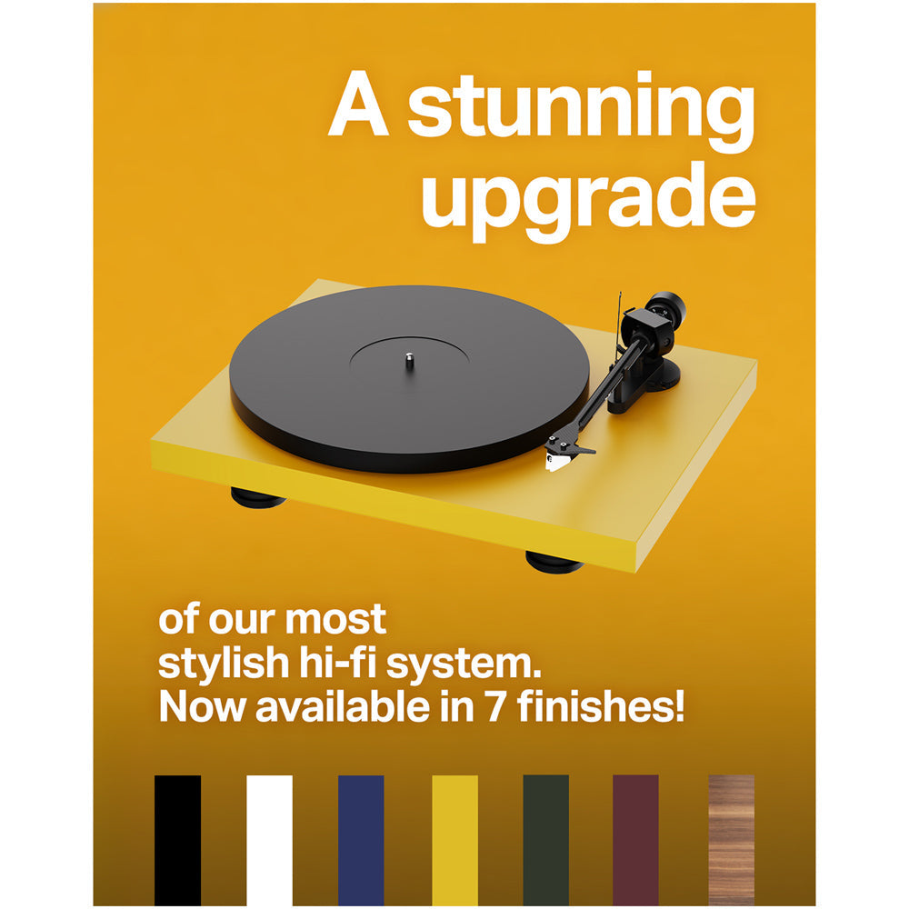 Pro-Ject Colourful Audio System 2 with Debut EVO 2 Turntable MaiA S3 Amplifier and Speaker Box 5 S2 Speakers - Satin Steel Blue