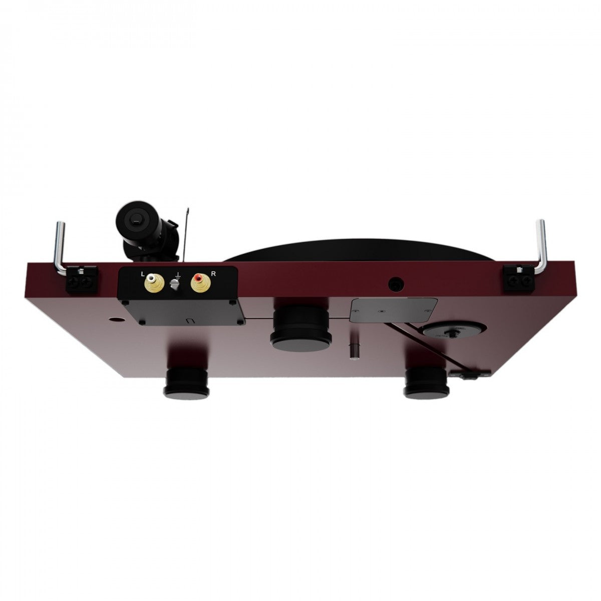 Pro-Ject Colourful Audio System 2 with Debut EVO 2 Turntable MaiA S3 Amplifier and Speaker Box 5 S2 Speakers - Satin Wine Red