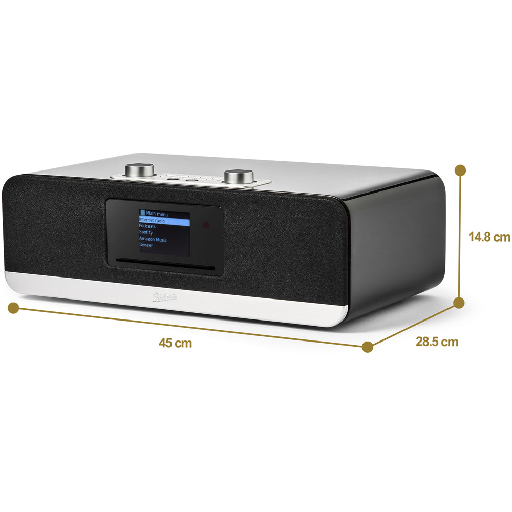Pro-Ject T1 EVO Phono Turntable and Roberts Stream 67L All In One Smart Music System Black HiFi Package