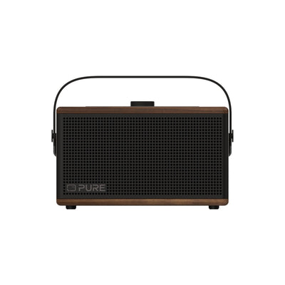 Pure Classic Aura Portable Bluetooth Speaker with Ambient Lighting - Coffee Brown Walnut