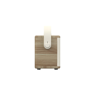 Pure Classic Aura Portable Bluetooth Speaker with Ambient Lighting - Cotton White Oak