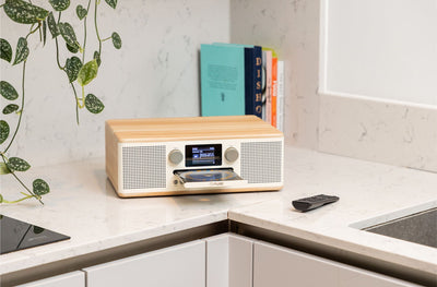 Pure Classic C-D6 DAB+ FM Radio with Bluetooth CD Player Cotton White