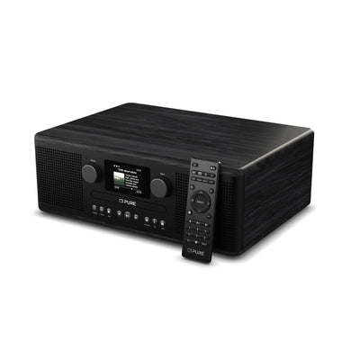 Pure Classic C-D6i All in One Internet Radio with DAB+ FM Bluetooth CD Player Stereo Sound System Black