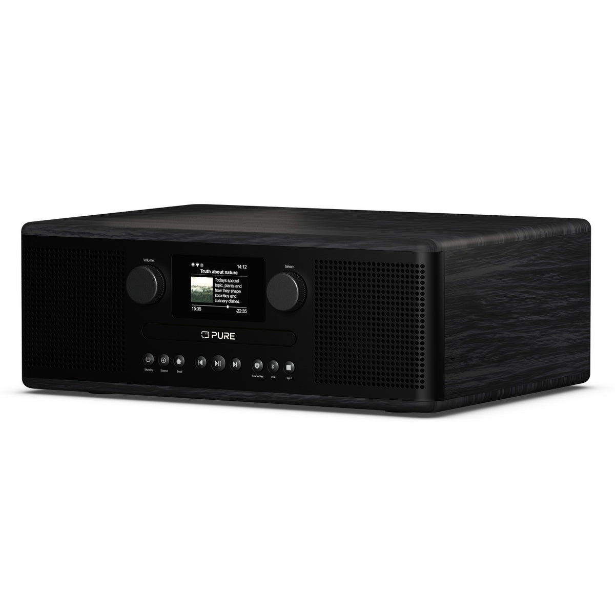 Pure Classic C-D6i All in One Internet Radio with DAB+ FM Bluetooth CD Player Stereo Sound System Black