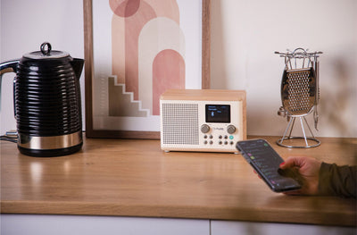 Pure Classic H4 DAB+ FM Portable Digital Radio with Bluetooth Cotton White Ex-display Clearance