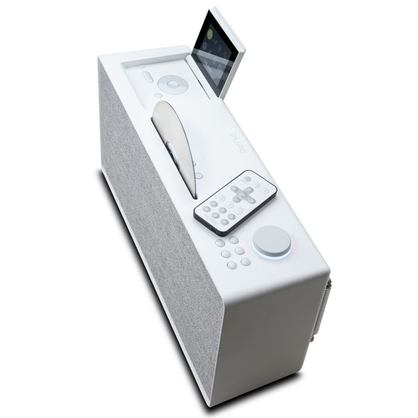 Pure Evoke Home All-in-One Music System Cotton White