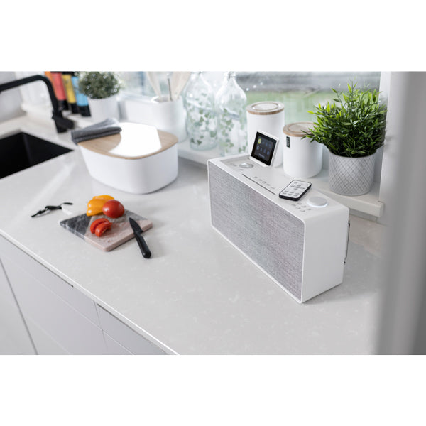 Pure Evoke Home All-in-One Music System Cotton White