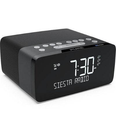 PURE Siesta Charge DAB+/FM & Blutooth with Qi Wireless Charging Pad In Graphite