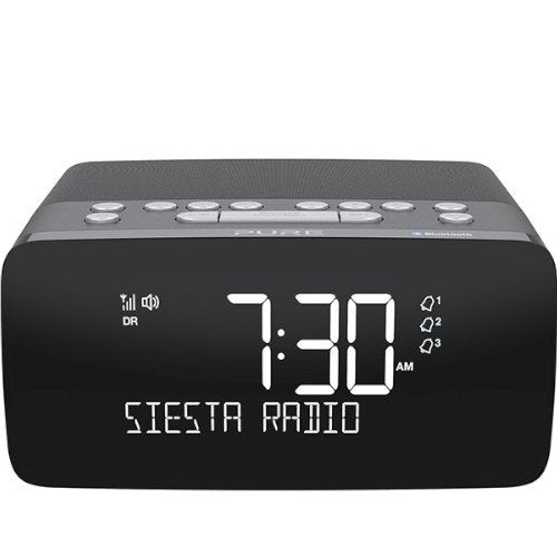 PURE Siesta Charge DAB+/FM & Blutooth with Qi Wireless Charging Pad In Graphite